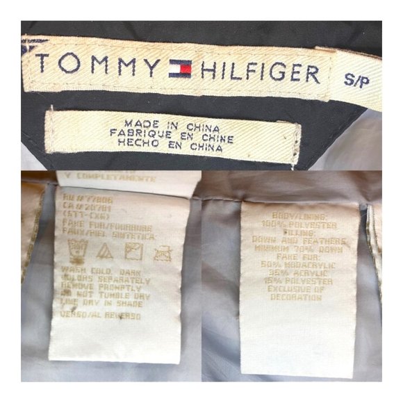 Tommy Hilfiger Pamela Puffer Down Jacket With Removable Faux Fur Collar Black S - Picture 11 of 12